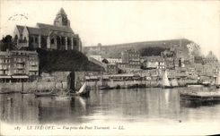 CPA Treport gesehen von der rotierenden Brucke