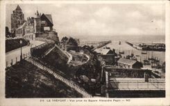 CPA Treport gesehen vom allgemeinen Garten Alexandre Papin