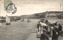 CPA Treport gesehen vom Pier