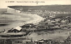 CPA Treport Panorama von TReport und Meere genommen von der Klippe