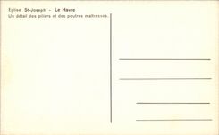 CPA Le Havre Church St Joseph ein Detail der Pfosten und der Hauptfahrwerkbeine