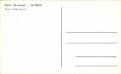 CPA Le Havre Church St Joseph gesehener Innenraum