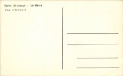 CPA Le Havre Church St Joseph gesehener Innenraum