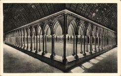 CPA Abbey of Mont Saint Michel the cloister