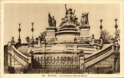 CPA Rouen the fountain Sainte Marie