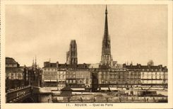 CPA Rouen Quay of Paris