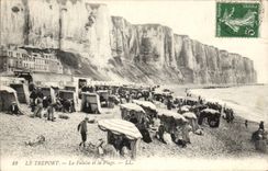 CPA Treport die Klippe und der Strand