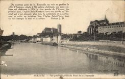 CPA Auxerre View genommen von der Brucke des kleinen Aufsatzes