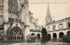 CPA Auxerre Old abbey of Saint Germain the northern transept and the cloister