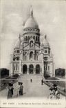 CPA Paris Basilique du Sacre Coeur Facade principale