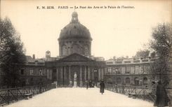 CPA Paris the bridge of Arts and the palate of the institute