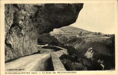 CPA Str Hilaire von Touvet die Strasse der kleinen Felsen