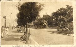 Arcachon CPA Le boulevard Promenade