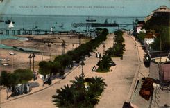 CPA Arcachon Perspective des nouvelles promenades