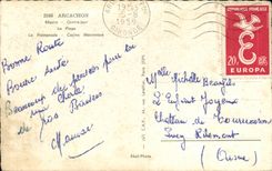 CPSM Souvenir d'Arcachon 