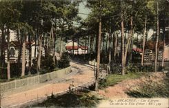 Arcachon CPA Un coin de la ville d'hiver