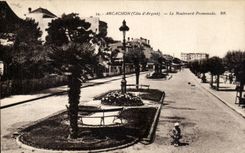 Arcachon CPA Le boulevard promenade
