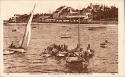 Arcachon CPA Le casino vu de la nouvelle jetee