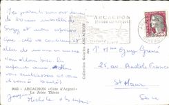 Arcachon CPSM La jetee Thiers