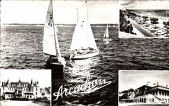 Arcachon CPSM Casino de la plage Casino mauresque