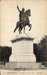 Arcachon CPA La statue de Louis XIV