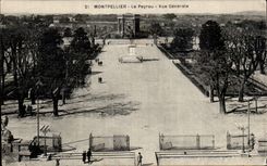 Montpellier CPA Le Peyrou Vue generale