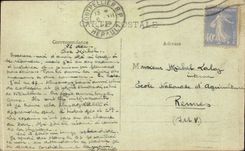 Montpellier CPA Ecole d'agriculture Internat Facade principale et buste de St Pierre