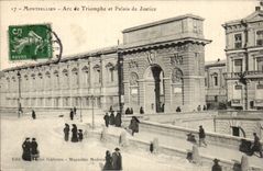 Montpellier CPA Arc de Triomphe et palais de justice