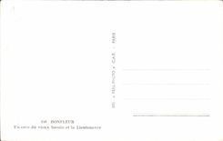 CPA Honfleur a corner of the old basin and Lieutenancy