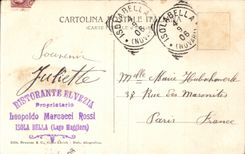 CPA Italien Italien Lago maggiore Isola blokte