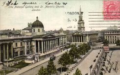 CPA London London The national gallery and St martin' S church