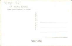 CPA Honfleur Church co Catherine the bell-tower