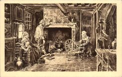 CPA Honfleur Musee Chez le marin