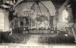 CPA Honfleur Interieur de l'eglise Notre DAme de Grace