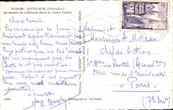 CPA Honfleur Le musee se refletant dans le vieux bassin