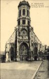 CPA Honfleur L'eglise St Leonard Portail gothique