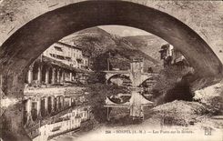 CPA Sospel bridges on Bevera