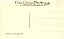 CPA Musee du vieux Honfleur Interieur de l'eglise