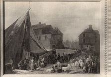 CPA Honfleur Port Palais des beaux arts de la ville de Paris Leprince