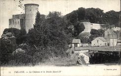 CPA Cliff the castle and the breach Henri IV Train