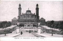 CPA Paris Trocadero seen of the bridge of iena