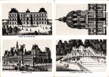 Extendible CPA Palate of Luxembourg Town hall Invalides Saint Cloud
