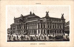 CPA Paris Grand opera publicite Vrinat Place Planchat Bourges Chocolat