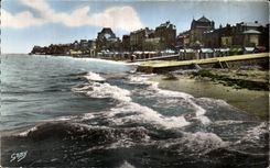 CPA St Aubin on sea the beach and villas