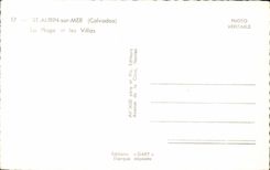 CPA St Aubin on sea the beach and villas