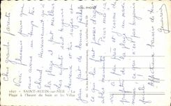 CPA St Aubin on sea the beach per hour of the bath and villas