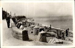 CPA St Aubin on sea the dam and the beach