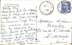 CPA St Aubin on sea the dam and the beach