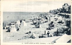 CPA St Aubin on sea the beach