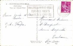 CPA Ouistreham Riva Bleated Seen on before port